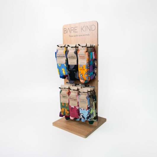 Double Sided 84 Pairs Sock Counter Display Unit | POS |