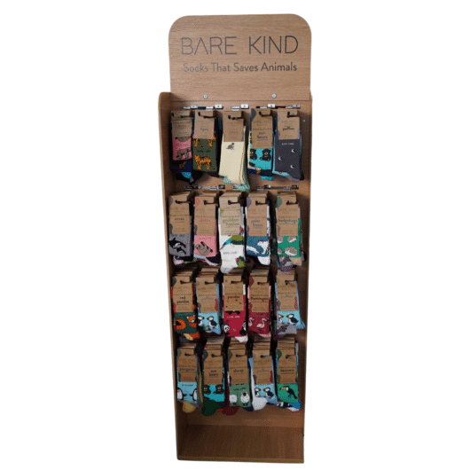 Floor Standing Double Sided 480 Pairs Sock Display Unit | POS |