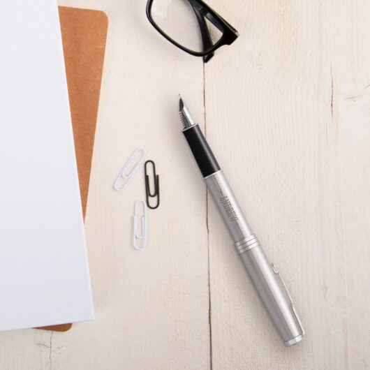 Personalised fountain pen - Parker - Sonnet - Silver - Right-handed
