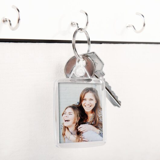 Personalised key ring - Acrylic - Double-sided - 100 pcs