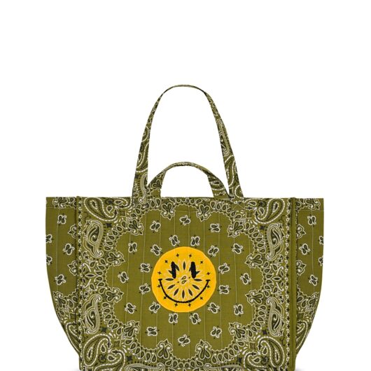 Call it By Your Name Maxi Cabas Quilted Bandana Tote