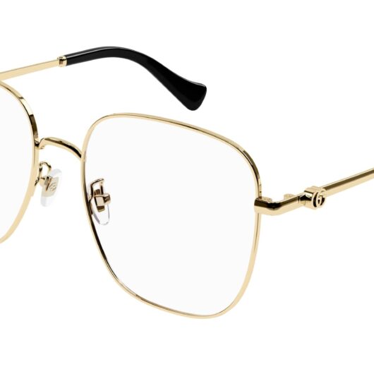 Gucci Woman Gucci GG1144O 001 Optical frames Metal Gold Squared