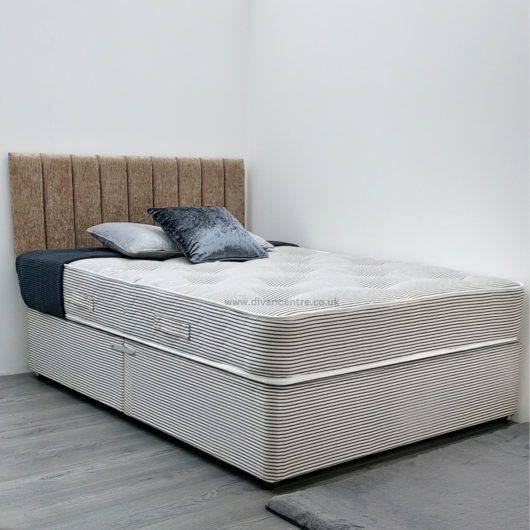 Hilton Hotel Contract 1000 Pocket Sprung 4ft 6in Double Divan Bed
