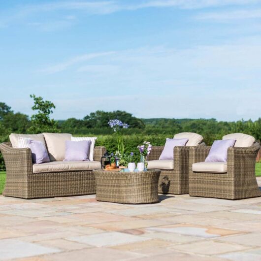 MZ Winchester 4 Seater Rattan Sofa Set