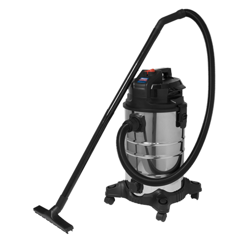 Sealey Vacuum Cleaner (Low Noise) Wet & Dry 30L 1000W/230V