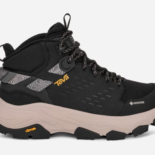 Women's TEVA Grandview Max GORE-TEX Hiking Boots in Black, Size 4